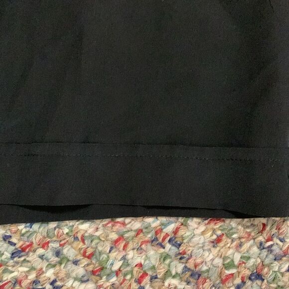 Karina Grimaldi Black Silk Surplice Wrap Front Sleeveless Cuffed Romper Size S - Picture 10 of 16